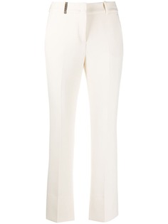 Peserico cropped flared-leg trousers