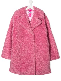 Monnalisa bouclé long sleeve coat