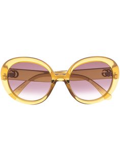 Gucci Eyewear солнцезащитные очки в массивной оправе