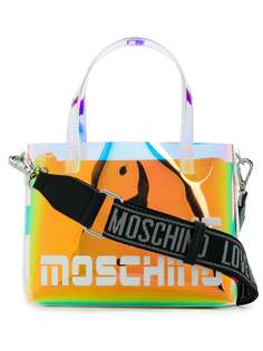 Love Moschino маленькая сумка-тоут с голографическим эффектом и логотипом