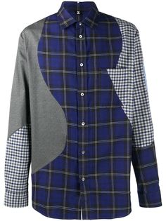 McQ Swallow рубашка в клетку