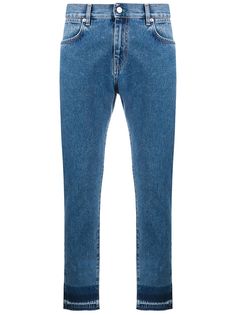 McQ Swallow джинсы кроя слим с бахромой