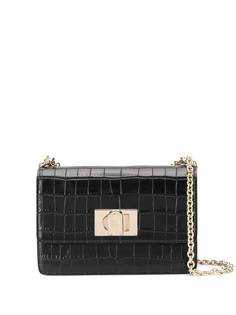 Furla сумка на плечо с тиснением под кожу крокодила