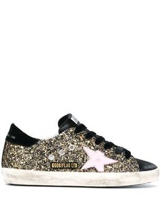 Golden Goose кеды Superstar с блестками
