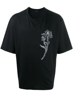 Ann Demeulemeester футболка с цветочным принтом