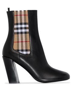 Burberry ботильоны со вставкой в клетку Vintage Check