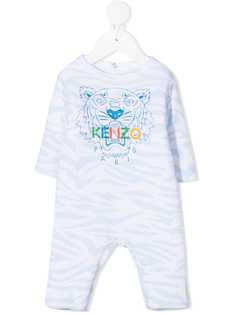 Kenzo Kids комбинезон для новорожденного с принтом Tiger