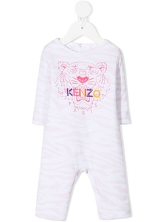 Kenzo Kids комбинезон для новорожденного с принтом Tiger