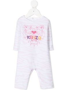 Kenzo Kids комбинезон для новорожденного с принтом Tiger