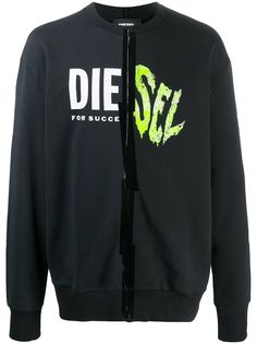 Diesel толстовка оверсайз с логотипом