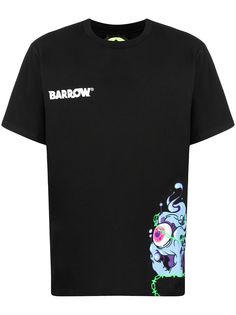 BARROW футболка с графичным принтом и круглым вырезом