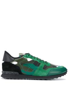Valentino Garavani кроссовки Rockrunner с камуфляжным принтом