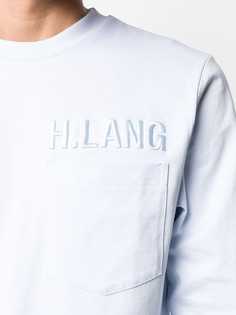 Helmut Lang футболка с длинными рукавами и карманом