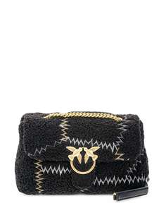 Pinko сумка Bagette из искусственной овчины с контрастной строчкой