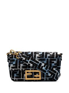 Fendi сумка на плечо Baguette с монограммой