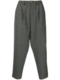 Marni elastic waist loose trousers