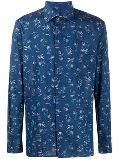 Kiton рубашка с принтом
