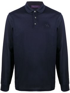 Ralph Lauren рубашка поло с длинными рукавами и логотипом