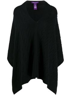 Ralph Lauren кашемировое пончо фактурной вязки