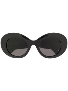 Balenciaga Eyewear солнцезащитные очки в массивной круглой оправе