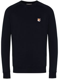 Maison Kitsuné толстовка с вышивкой