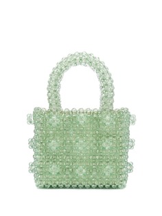 Shrimps mini Antonia geometric-beaded bag