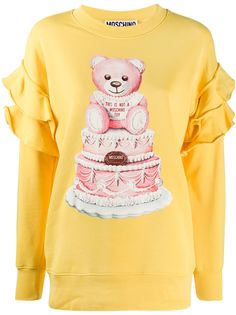 Moschino толстовка Teddy Cake с оборками