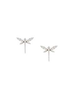 Anapsara серьги из желтого золота Mini Dragonfly с бриллиантами