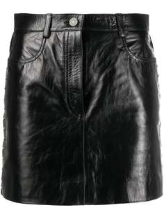 Givenchy лакированная юбка мини
