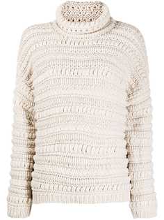 Christian Wijnants в рубчик с высоким воротником