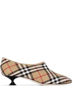 Burberry туфли-лодочки Tripton 35 в клетку Vintage Check