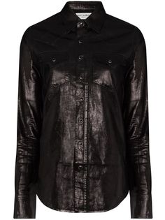 Saint Laurent рубашка в стиле вестерн на пуговицах
