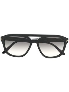 Tom Ford Eyewear солнцезащитные очки-авиаторы в массивной оправе