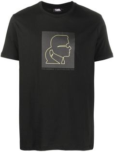 Karl Lagerfeld футболка с круглым вырезом и принтом Karl