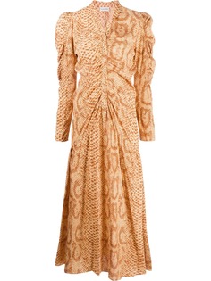By Malene Birger платье макси Cles со змеиным принтом