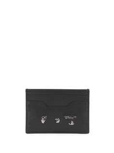 Off-White NEW CARD HOLDER BLACK SILVER