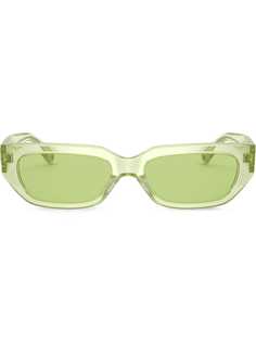 Valentino Eyewear солнцезащитные очки в прямоугольной оправе с логотипом VLogo