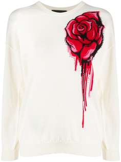 Boutique Moschino джемпер с круглым вырезом и цветочным узором