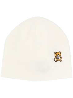 Moschino шапка бини с нашивкой Teddy