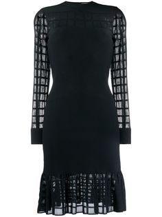 Alexander McQueen трикотажное платье мини Ottoman