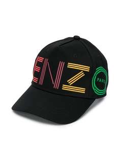 Kenzo Kids logo print baseball cap