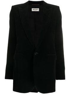 Saint Laurent однобортный блейзер