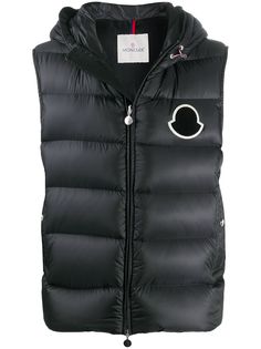 Moncler куртка с капюшоном и логотипом