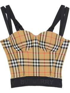 Burberry топ-корсет в клетку Vintage Check