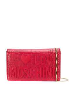 Love Moschino сумка через плечо с тиснением под кожу крокодила