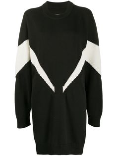 MM6 Maison Margiela платье-джемпер вязки интарсия