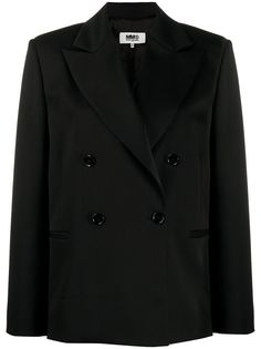 MM6 Maison Margiela двубортный блейзер свободного кроя