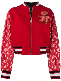 Philipp Plein куртка-бомбер Teddy Bear с логотипом