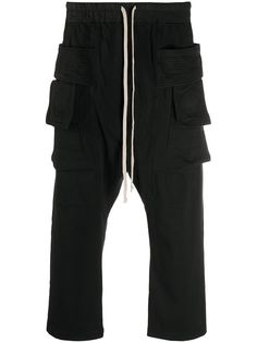 Rick Owens DRKSHDW спортивные брюки с отделкой в рубчик