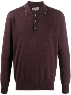 Canali rib-trimmed crew neck jumper